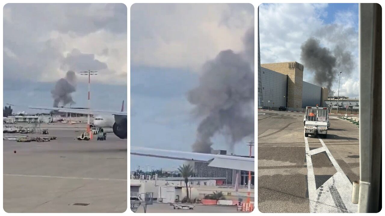 Misil cae cerca del aeropuerto de Tel Aviv.
