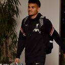 CASTELLON DE LA PLANA, SPAIN - MAY 02: (THE SUN OUT, THE SUN ON SUNDAY OUT) Luis Diaz of Liverpool arriving before the Champions League quarter final match between Liverpool and Villarreal on May 02, 2022 in Castellon de la Plana, Spain. (Photo by Andrew Powell/Liverpool FC via Getty Images)