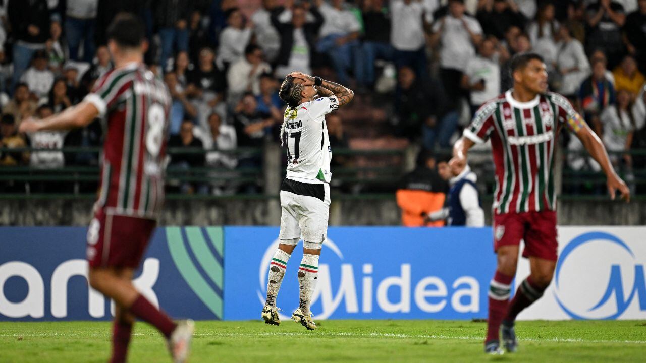 Imagen del Once Caldas vs. Fluminense por Sudamericana.