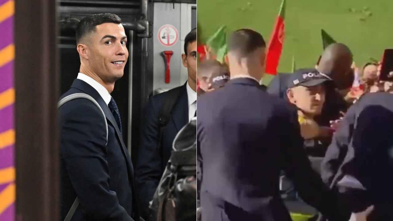 Cristiano Ronaldo rumbo a Qatar con su selección Portugal.