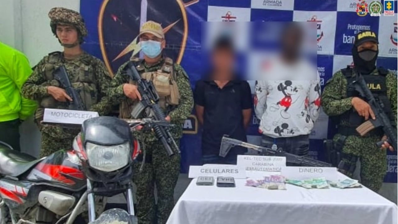 Los dos presuntos integrantes del Clan del Golfo capturados fueron enviados a la cárcel.