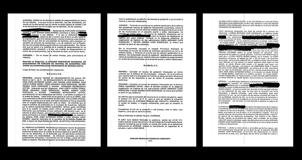    Los documentos en poder de la Fiscalía probarían el actuar de esta banda, que fue desarticulada.