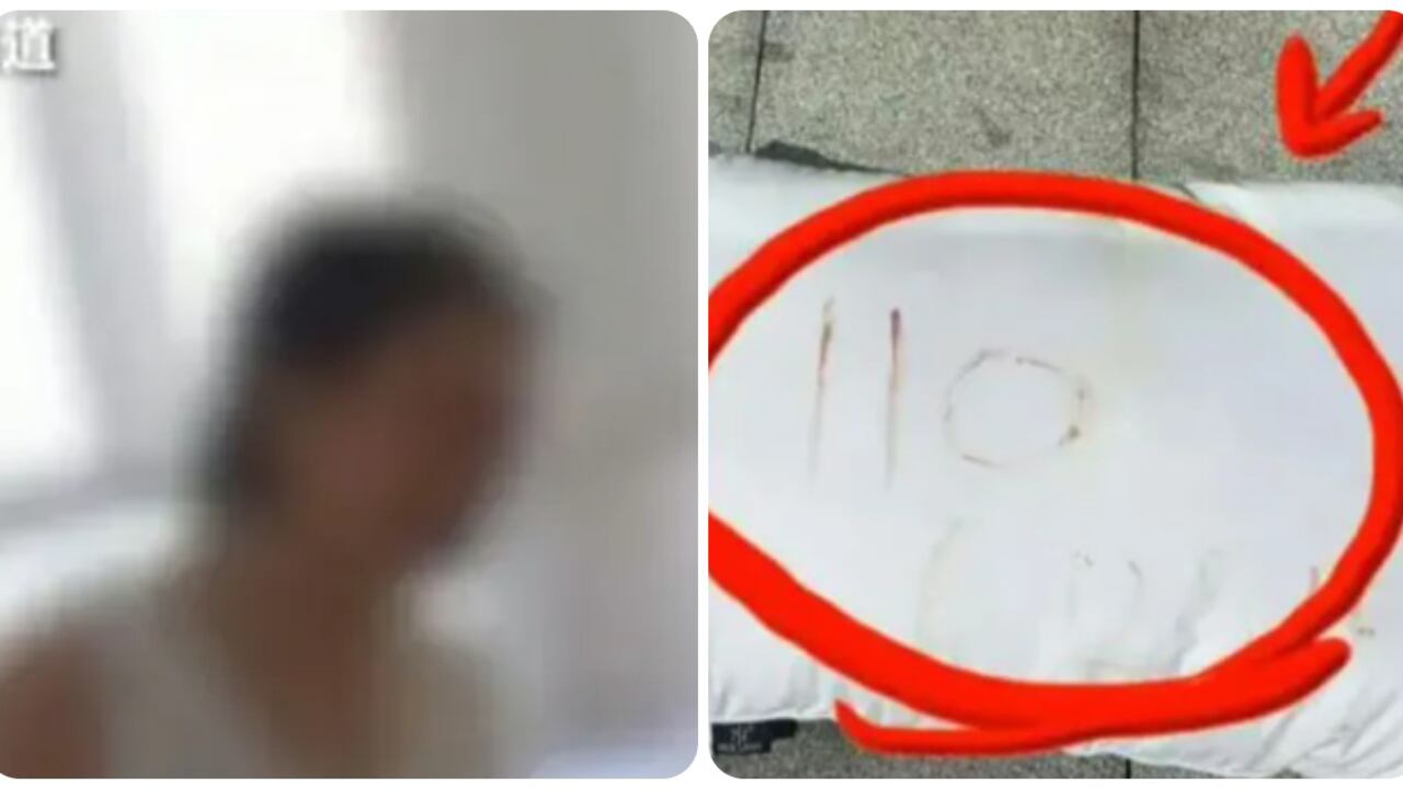 La mujer tuvo que escribir con su propia sangre en una almohada para sobrevivir
