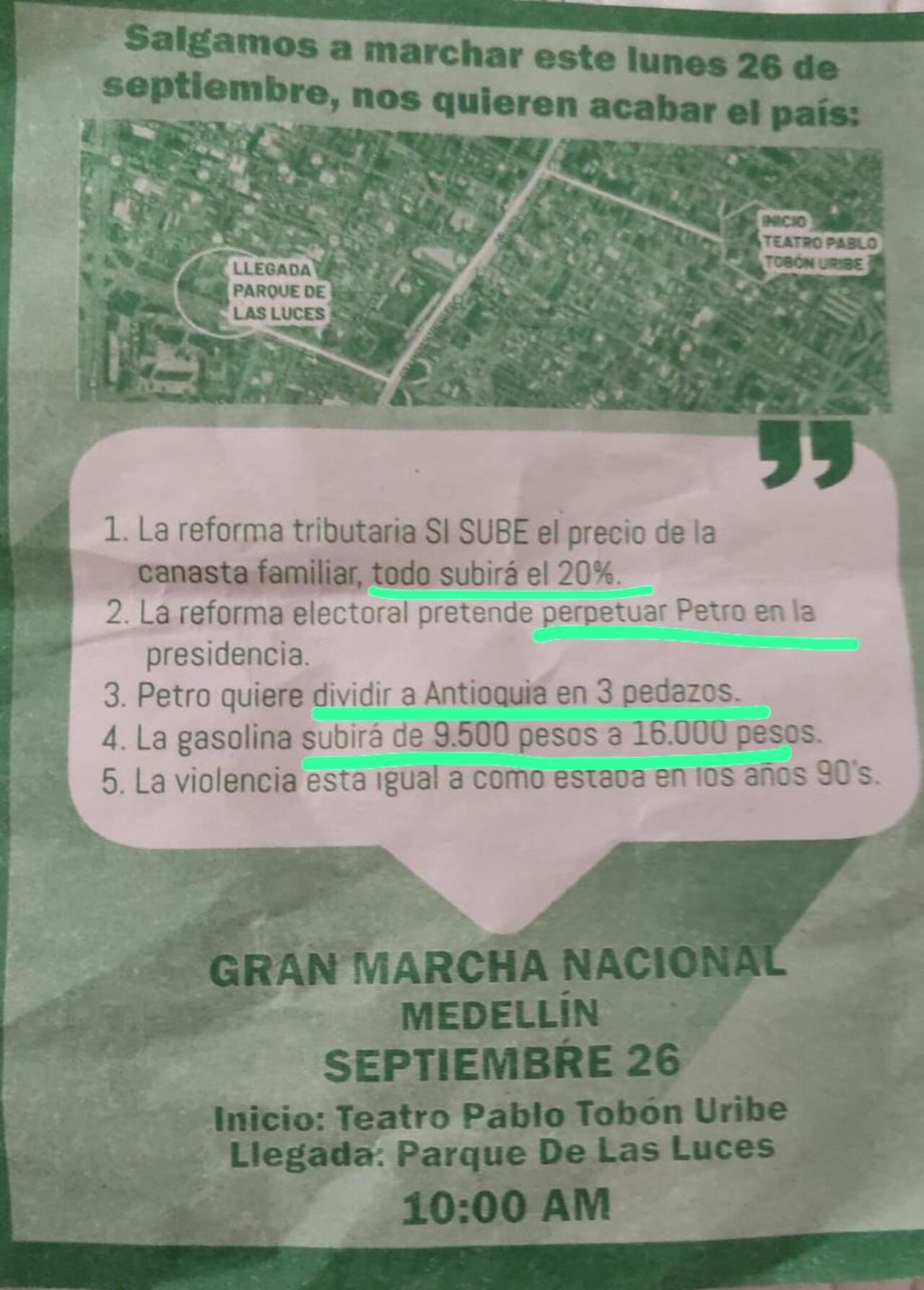 Gustavo Bolívar denuncia algunas mentiras para invitar a marchar este 26 de septiembre