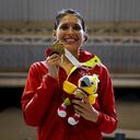 Saskia Loretta van Erven García | Esgrima. De padre holandés y madre caleña, la deportista lleva la esgrima en la sangre, pues sus papás también dedicaron su juventud a esta disciplina. Esta es la tercera vez que la colombo-holandesa participa en unos juegos olímpicos. Foto: Cortesía Reportes Asociados