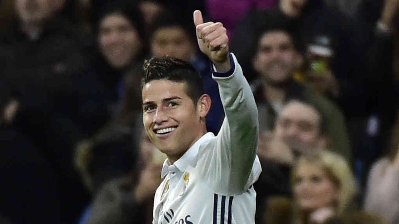 El colombiano, de 25 años, ha cumplido ya 101 partidos con la camiseta blanca, en los que ha marcado 30 goles.