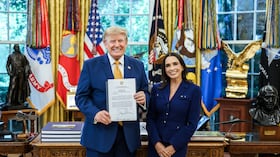 Donald Trump y María Consuelo Araujo.