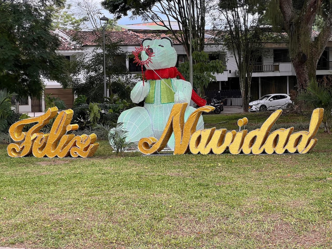 Alumbrado navideño en Cartago, norte del Valle del Cauca
