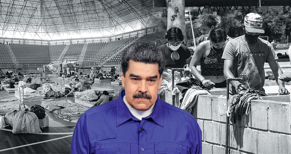Este escenario deportivo en Táchira es uno de los lugares preparados por el régimen de Nicolás Maduro en donde permanecen retenidos en condiciones precarias decenas de venezolanos que retornaron a su país por la pandemia.