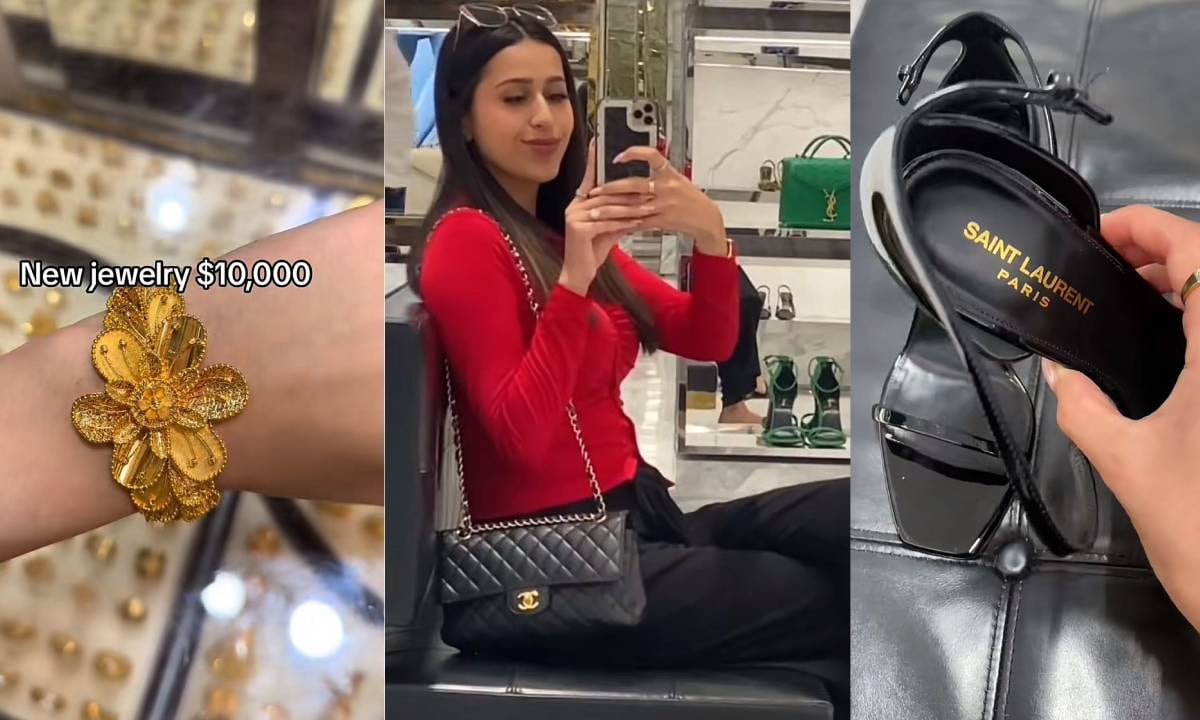 La mujer vive en Dubái con su esposo donde gasta miles de dólares a día