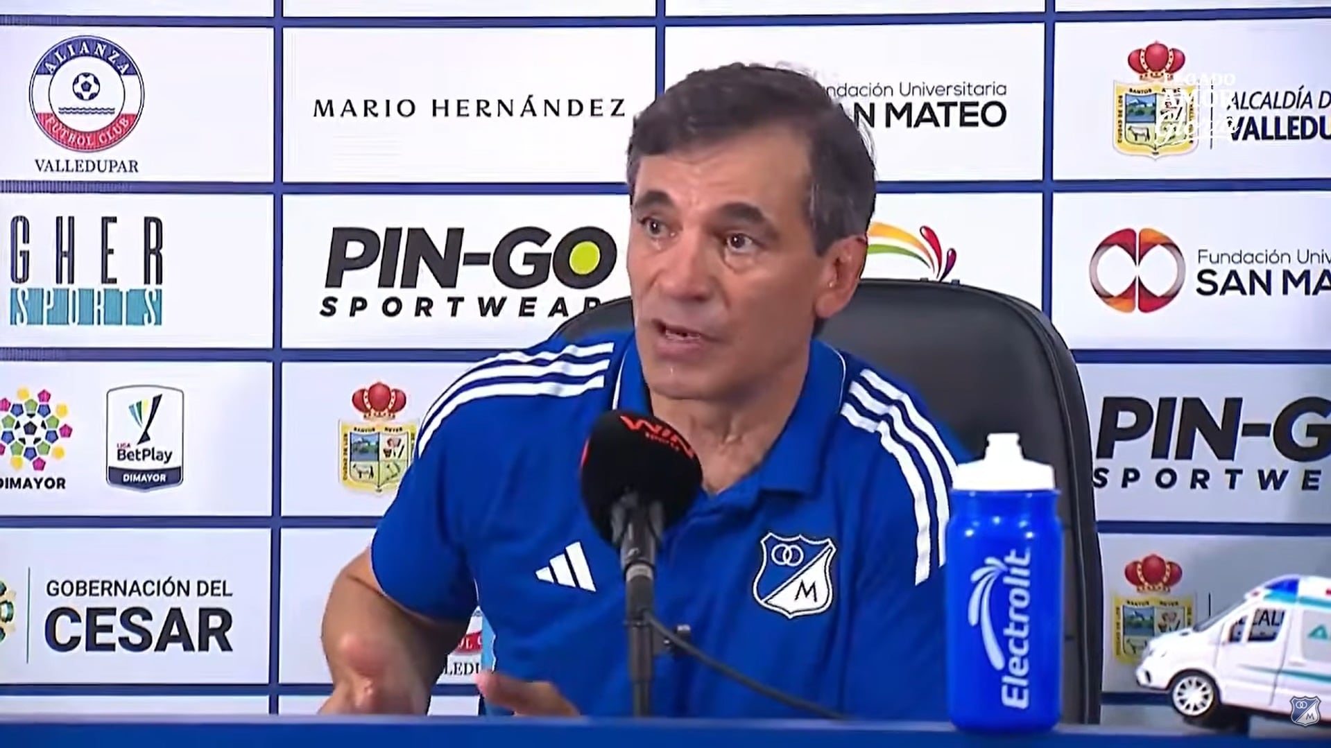 Fabián Bustos, DT de Millonarios.