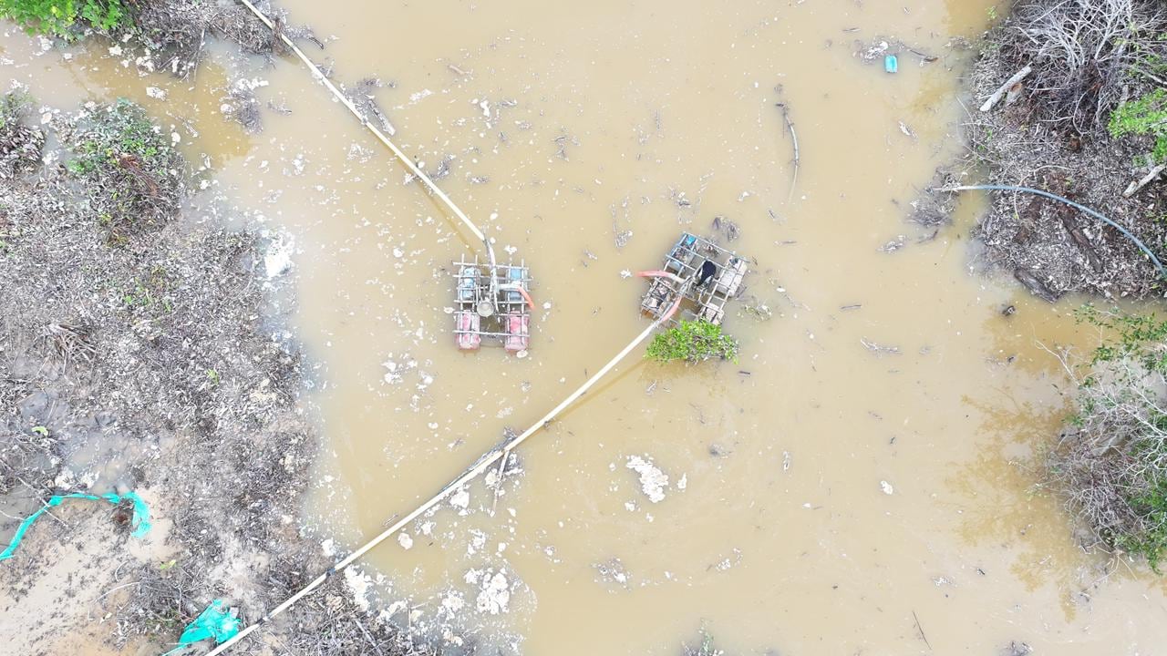 Operación contra la minería ilegal en Caquetá