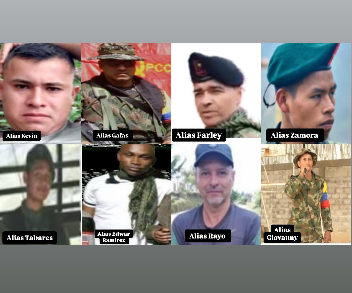 Cabecillas de las disidencias de las Farc en el Cañón del Micay.