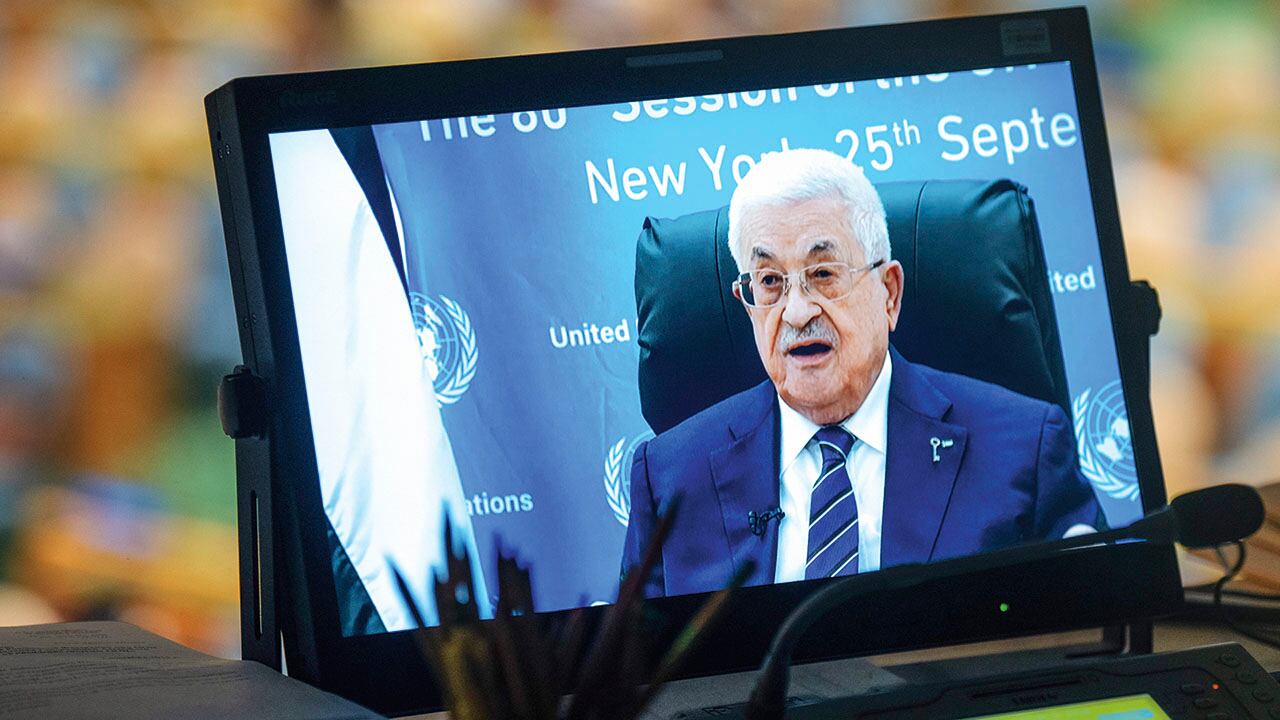 Mahmud Abás en la Asamblea de la ONU.