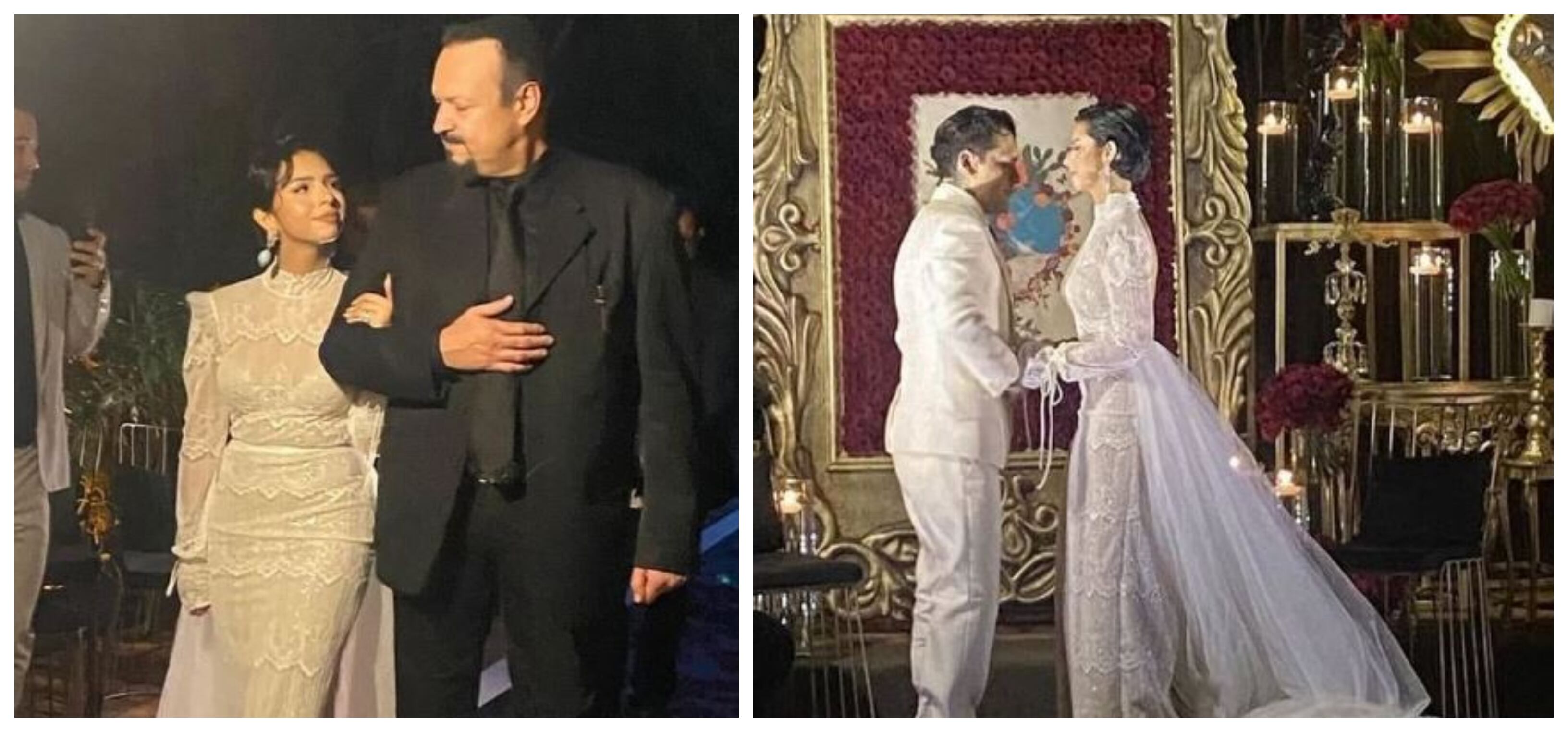 Imágenes de la boda de Christian Nodal y Ángela Aguilar.
