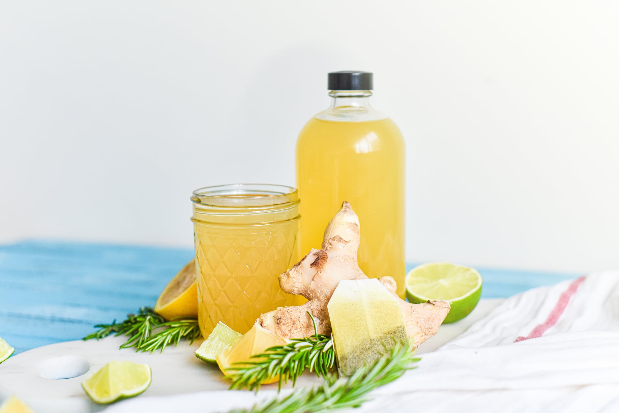 té de romero y jengibre