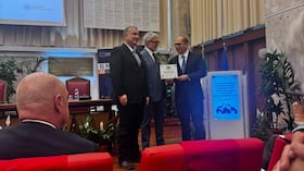 Reconocimiento al ex fiscal general Francisco Barbosa, por su rol internacional como ex presidente de la Asociación Iberoamericana de fiscales y su vínculo con la judicatura italiana.