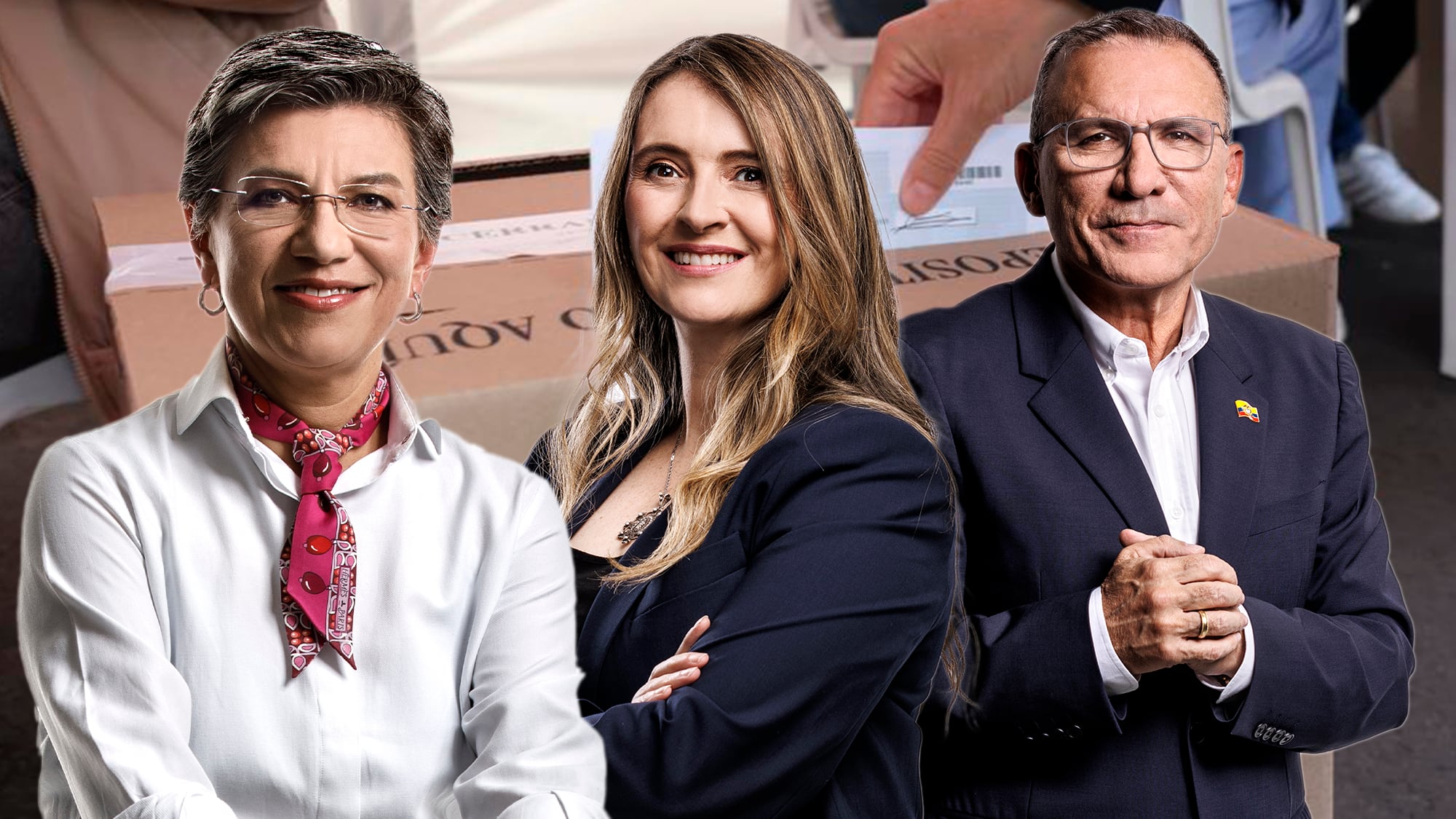 Paloma Valencia, Roy Barreras y Claudia López