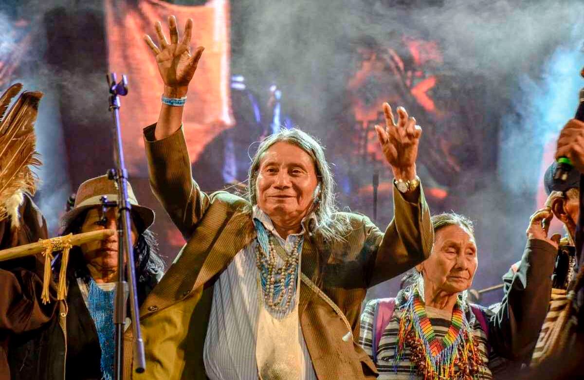 Un líder indígena presente en el evento. Foto: Diana Rey Melo / SEMANA