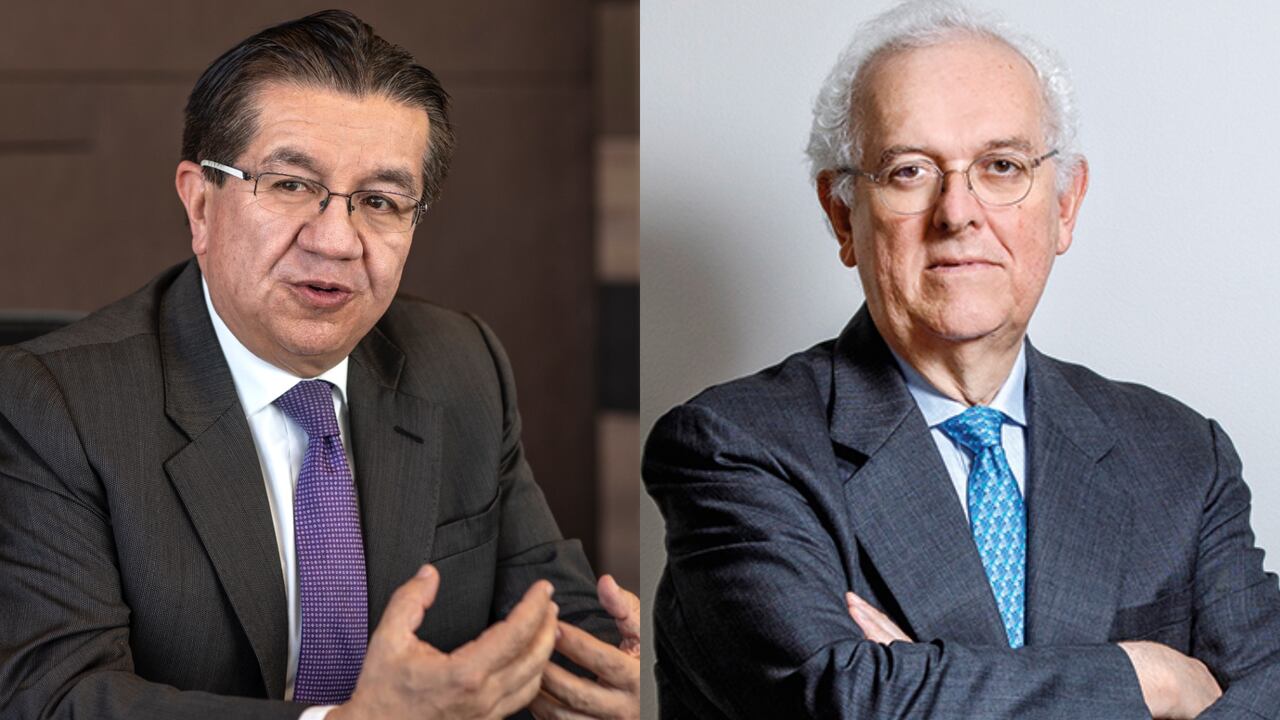 Fernando Ruiz, exministro de Salud, y José Antonio Ocampo, exministro de Hacienda.