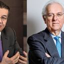 Fernando Ruiz, exministro de Salud, y José Antonio Ocampo, exministro de Hacienda.
