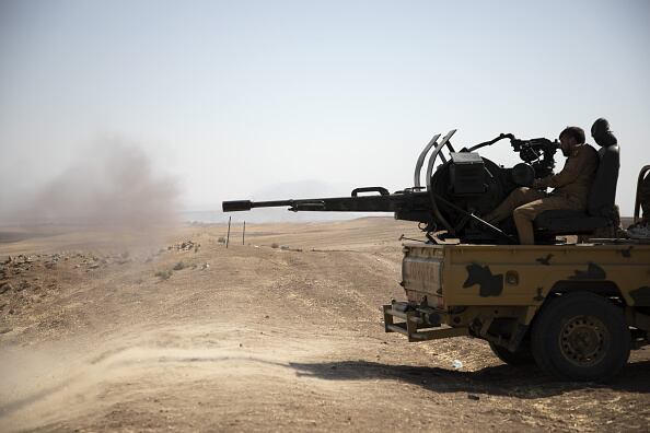 Las autoridades de Estados Unidos confirmaron este martes 4 de abril que durante un operativo adelantado en Siria, fue muerto uno de los cabecillas del estado islámico, ISIS. (Photo by Hedil Amir/Anadolu Agency via Getty Images)