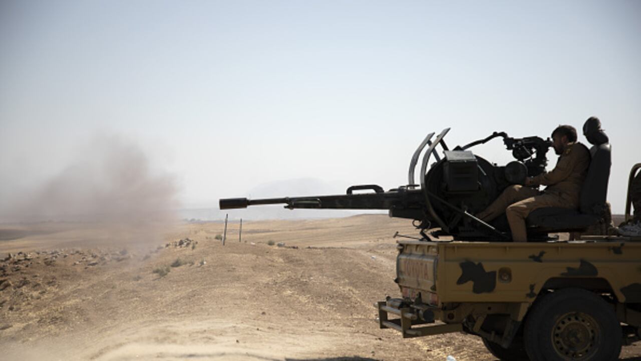 Las autoridades de Estados Unidos confirmaron este martes 4 de abril que durante un operativo adelantado en Siria, fue muerto uno de los cabecillas del estado islámico, ISIS. (Photo by Hedil Amir/Anadolu Agency via Getty Images)