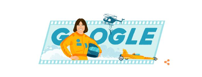 Kitty O'Neil es la protagonista del doodle de Google este 24 de marzo.