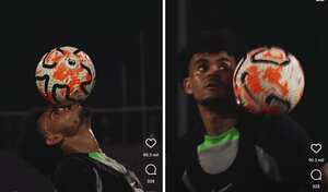 Luis Díaz descresta en la pretemporada con Liverpool.