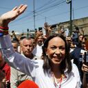 María Corina Machado votó en Caracas.