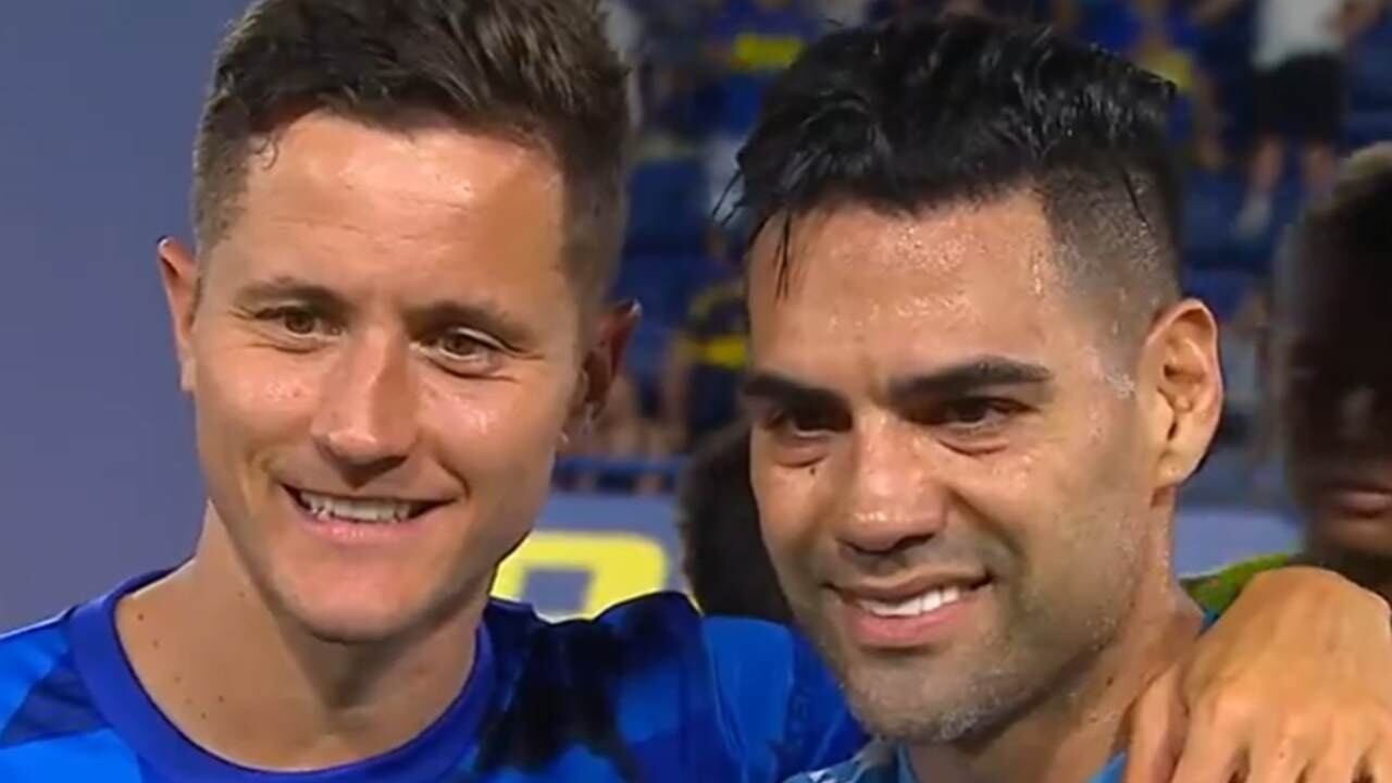 Ander Herrera y Radamel Falcao.