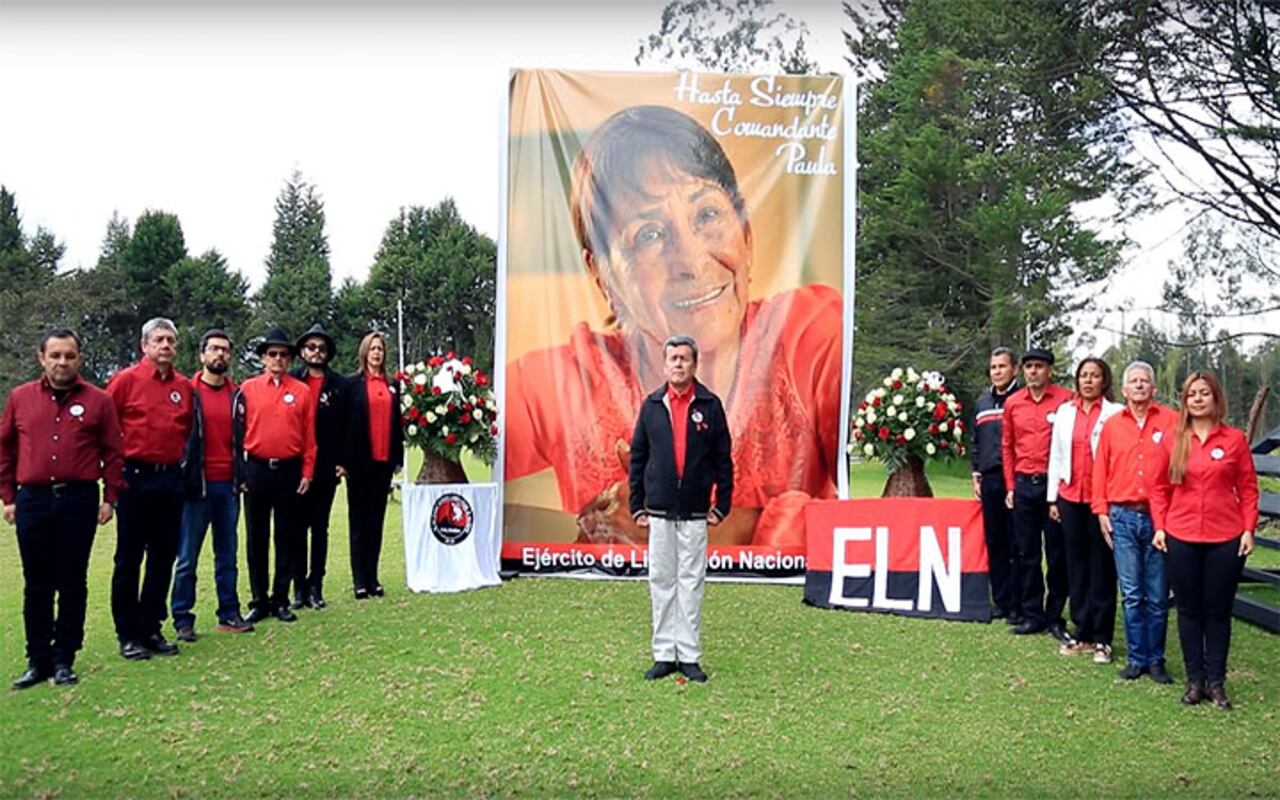 Homenaje en La Habana, Cuba, a la Comandante Paula, del ELN