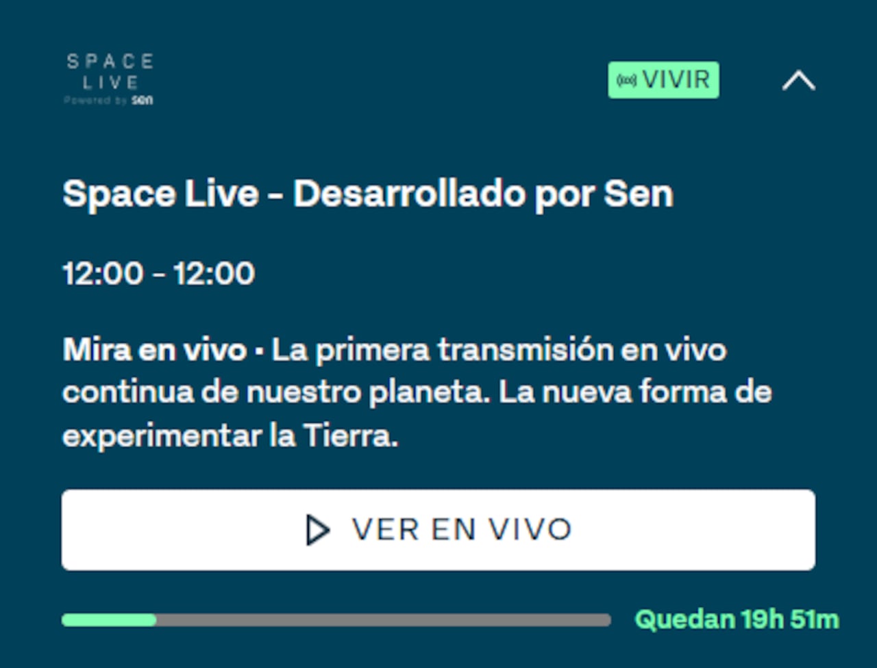 Ver el planeta desde el espacio ya es posible gracias a un canal que muestra imágenes en directo para el público colombiano.
