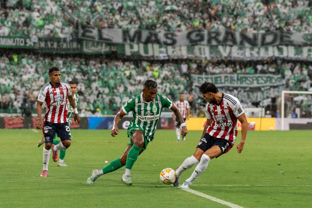 Alfredo Morelos en la final de Nacional vs. Junior.