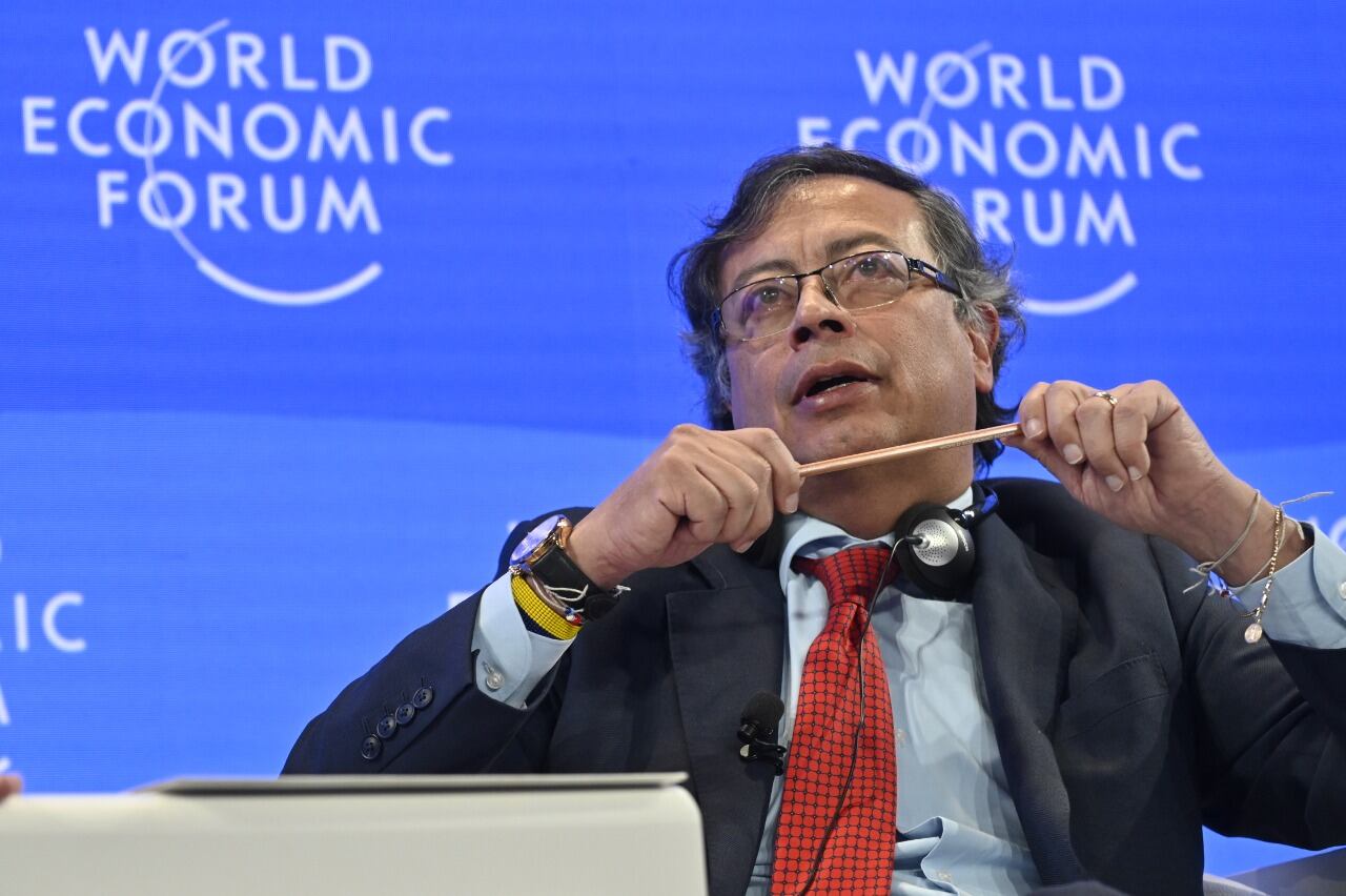 Presidente Gustavo Petro en el Foro Económico Mundial en Davos, Suiza Foto: Cristian Garavito - Presidencia de la República
