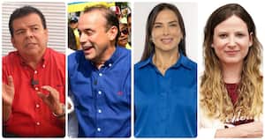 Roberto Ortiz Urueña, Alejandro Eder, Miyerlandi Torres y Diana Rojas.