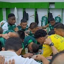 Camerino del Deportivo Cali previo a un partido en el 2026.