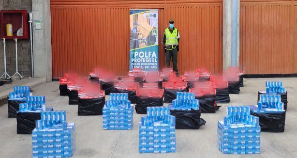 9 mil 500 cajetillas de cigarrillos fueron decomisadas