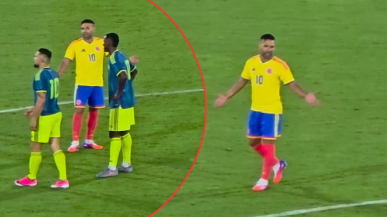 Falcao García lanzó reclamo en pleno amistoso a Andrés Cadavid.