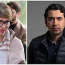 Primera dama Verónica Alcocer y abogado Daniel Briceño, respectivamente.