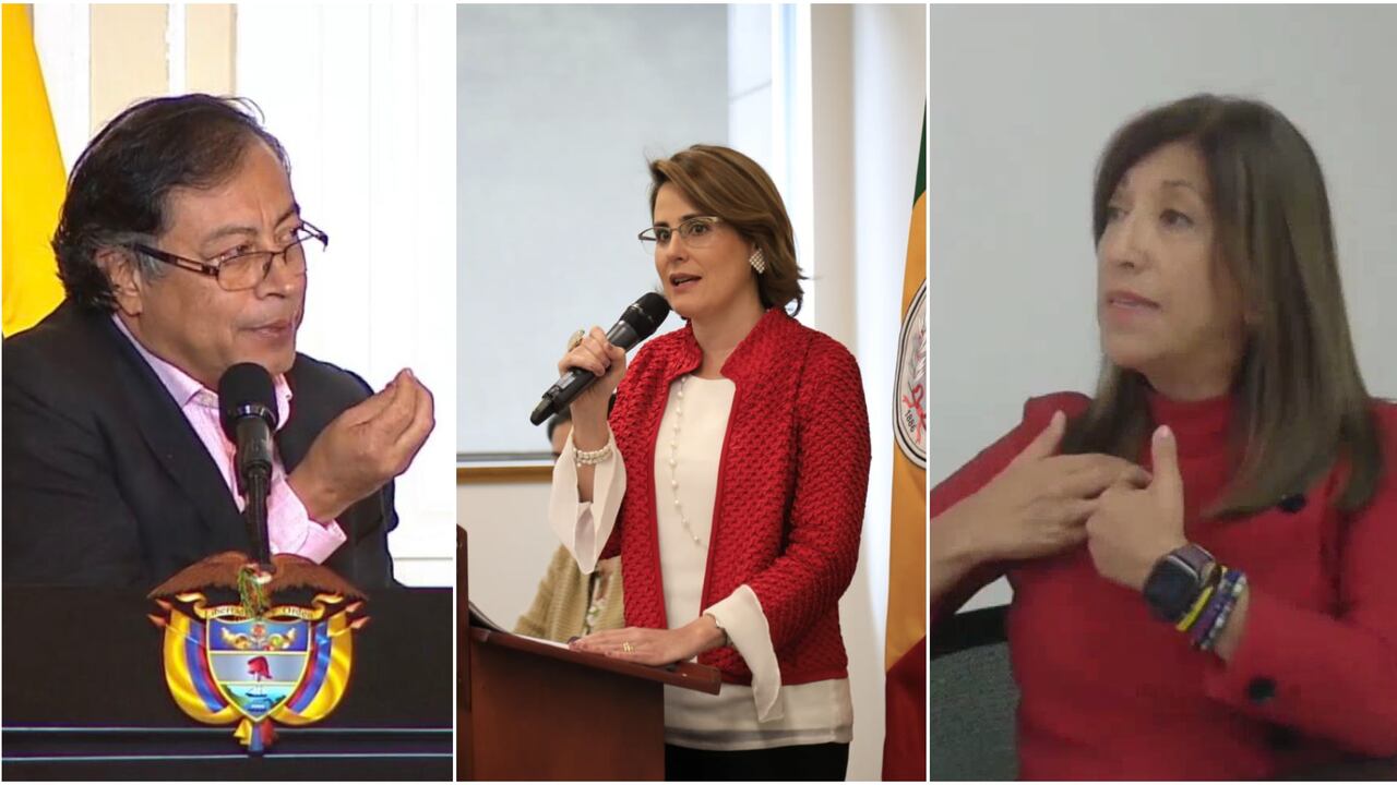 Presidente Gustavo Petro, Paula Robledo y Martha Lucía Zamora.