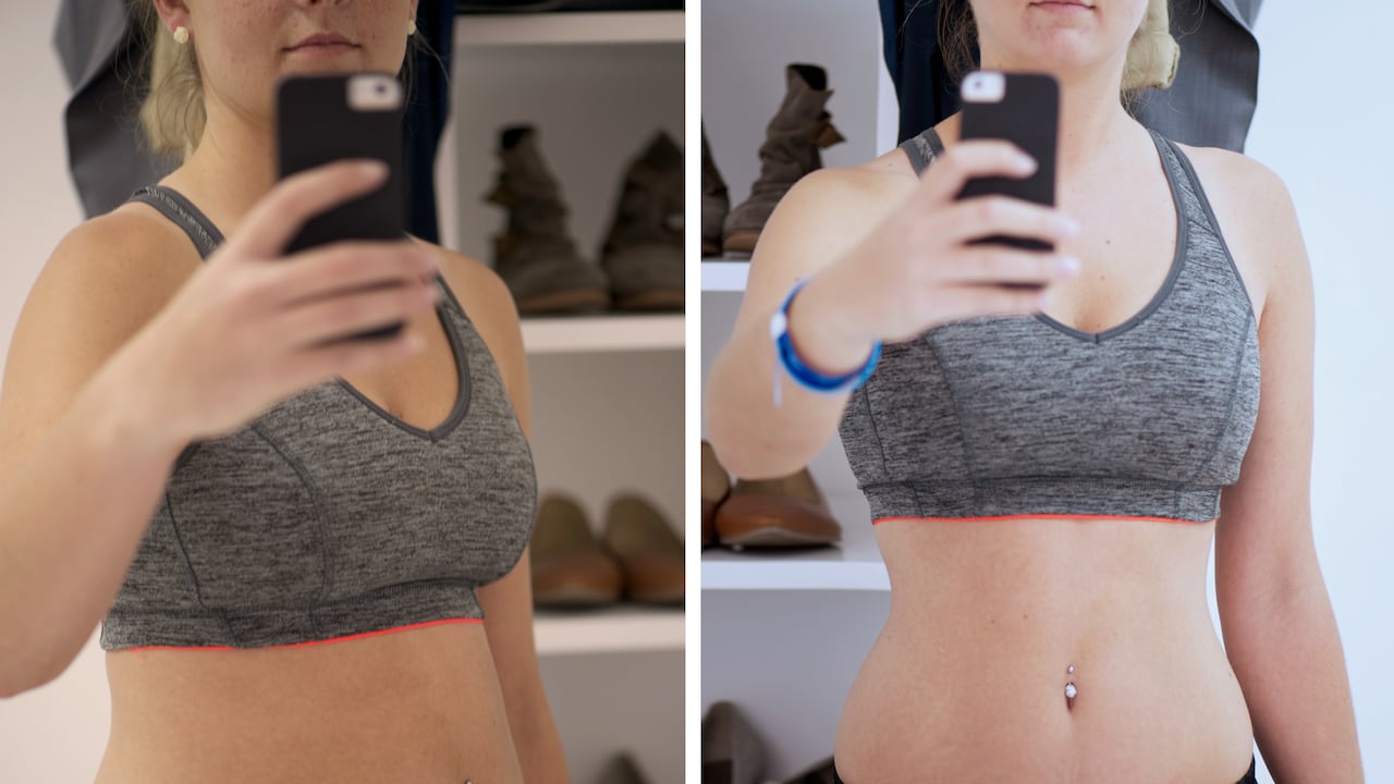 Peso, antes y después.