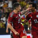 Juan Guillermo Cuadrado festejando el segundo gol de Colombia ante Alemania.