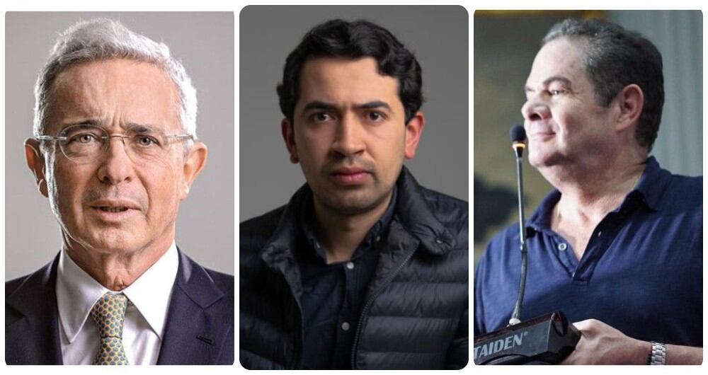 Álvaro Uribe, Daniel Briceño y Germán Vargas Lleras.