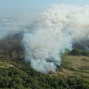 Incendio en Parque Isla Salamanca afecta calidad del aire en Barranquilla.