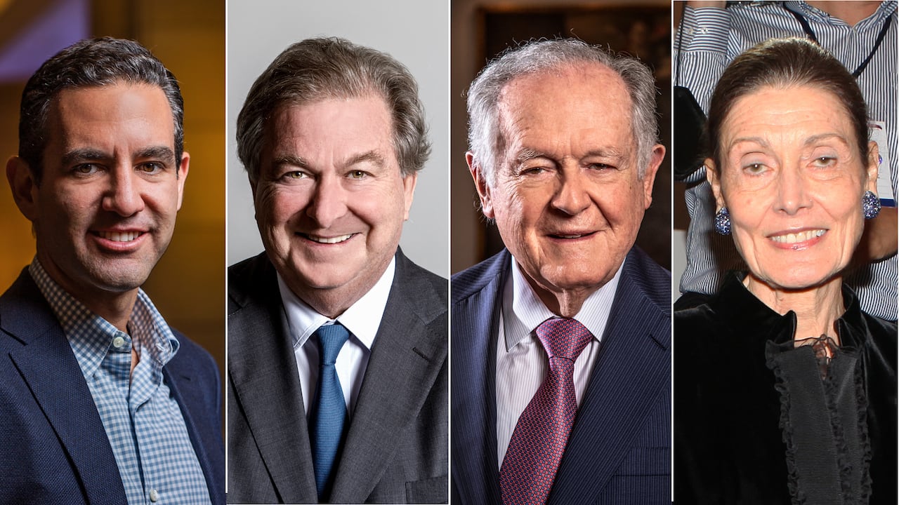 David Vélez, Jaime Gilinski, Luis Carlos Sarmiento, Beatrice Dávila