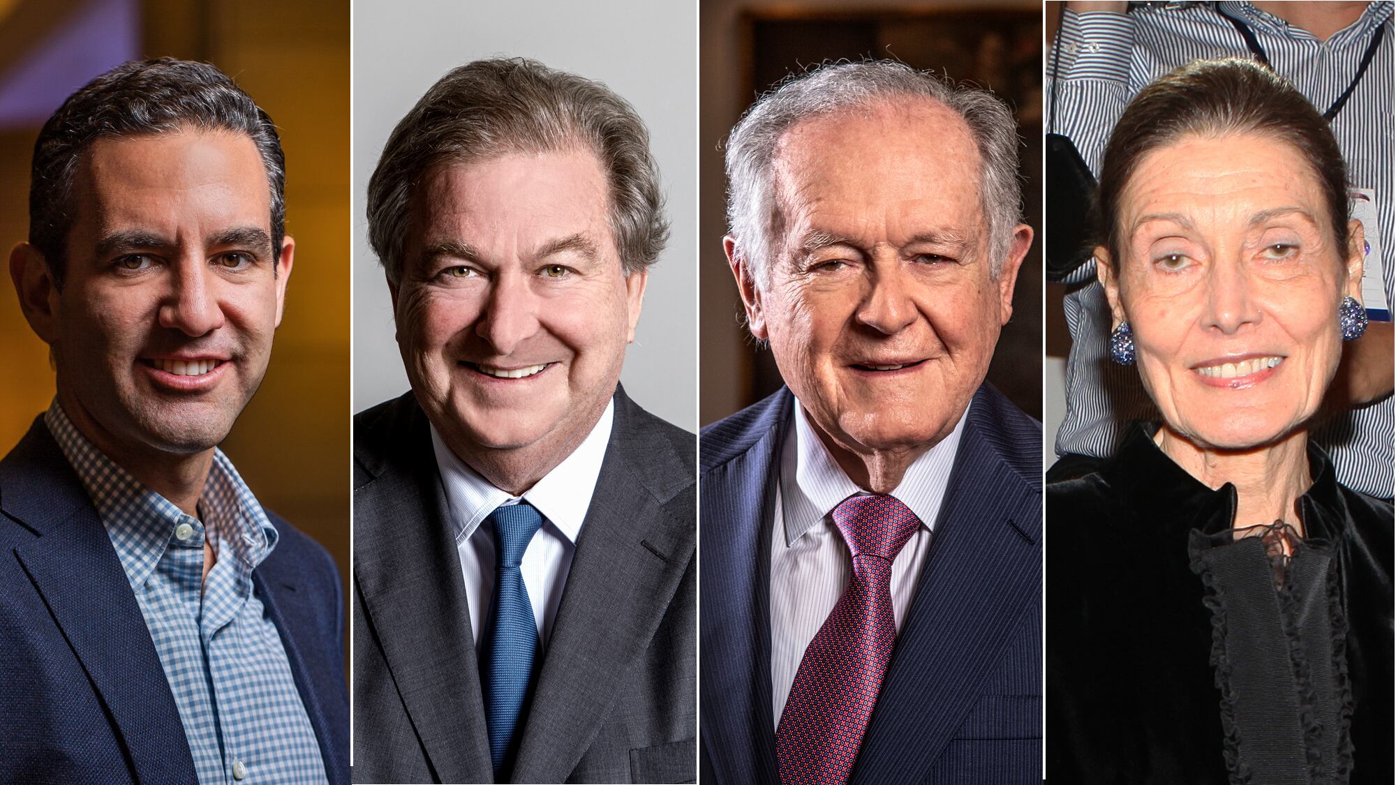 David Vélez, Jaime Gilinski, Luis Carlos Sarmiento, Beatrice Dávila