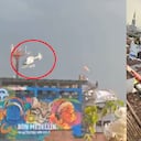 Helicóptero accidentado en Medellín.