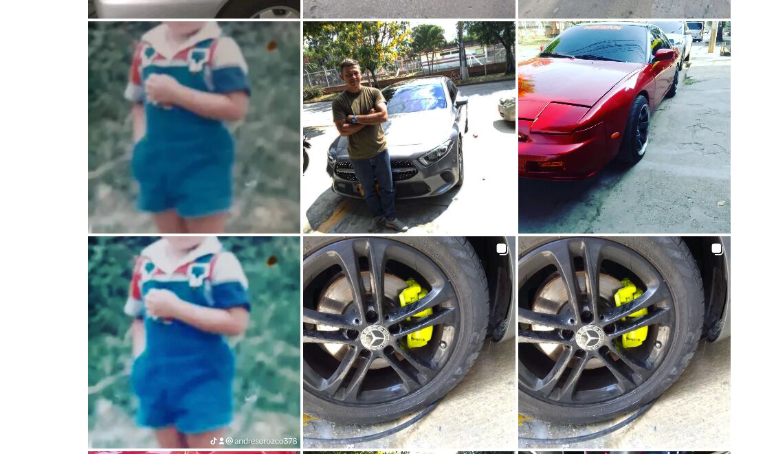 Fotos en la cuenta de Instagram de Harold Andrés Echeverry