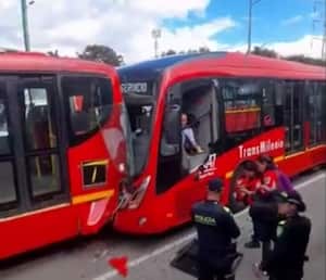 Así fue el accidente en TransMilenio.